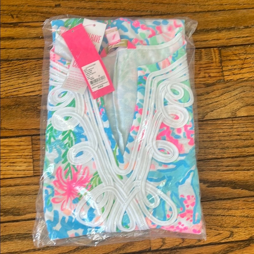 Lilly Pulitzer Harper Shift in print coral bay size medium